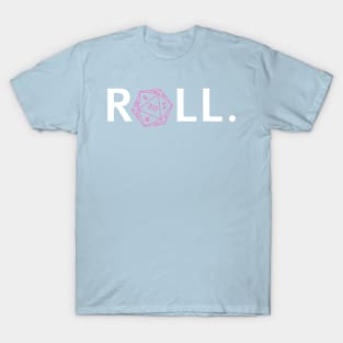 Roll. RPG Shirt white and pink T-Shirt